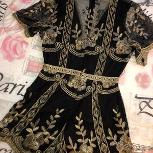 Low V Neckline Romper